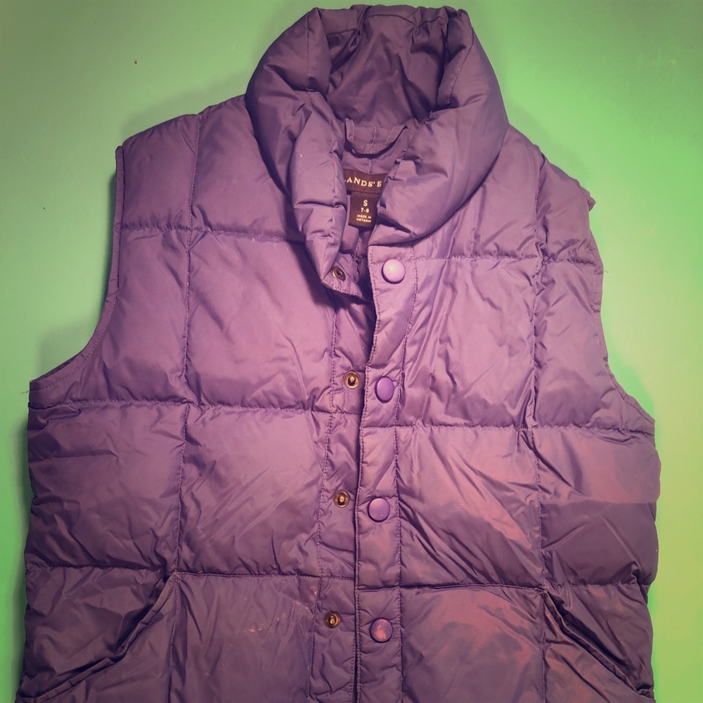 Lands’ End Child’s Down Vest Small